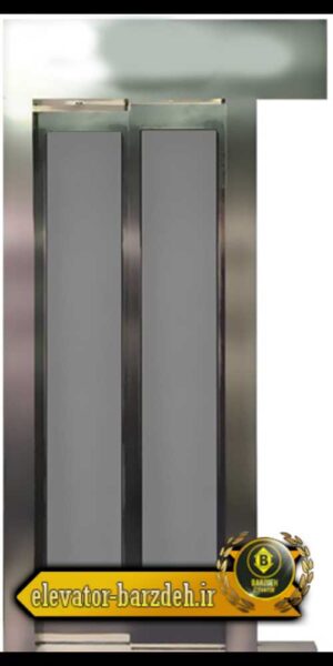 درب اتوماتیک آسانسور حریری در طرح استیل طلایی قیمت خرید