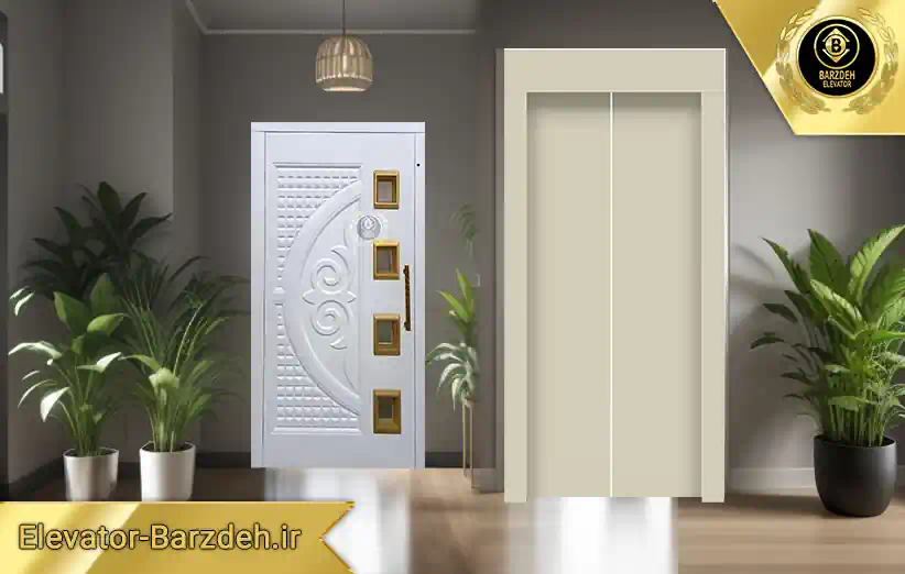 درب طبقه آسانسور و درب کابین آسانسور