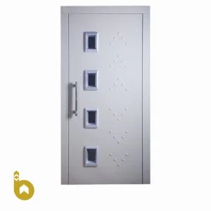 درب لولایی ساده آسانسور در عرض ۸۰
