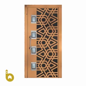 درب لولایی آسانسور | طرح اِسلیمی | عرض 90