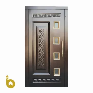 درب لولایی آسانسور | طرح گل گندم | عرض 70