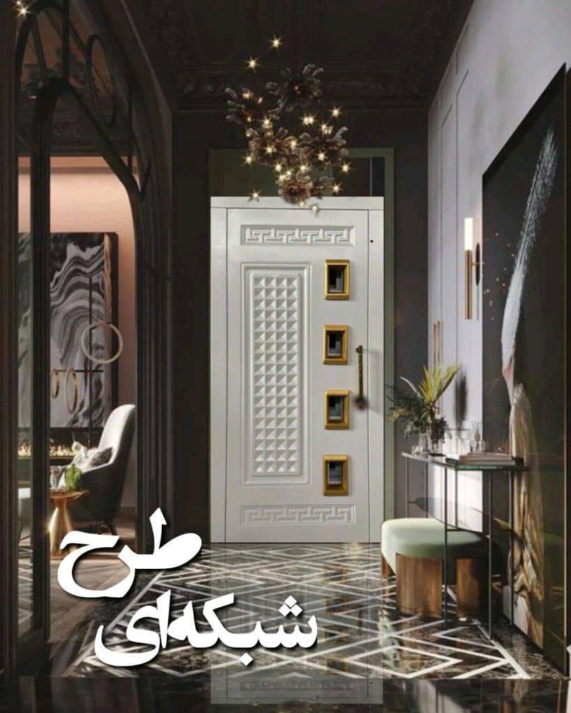 درب لولایی آسانسور شبکه ای