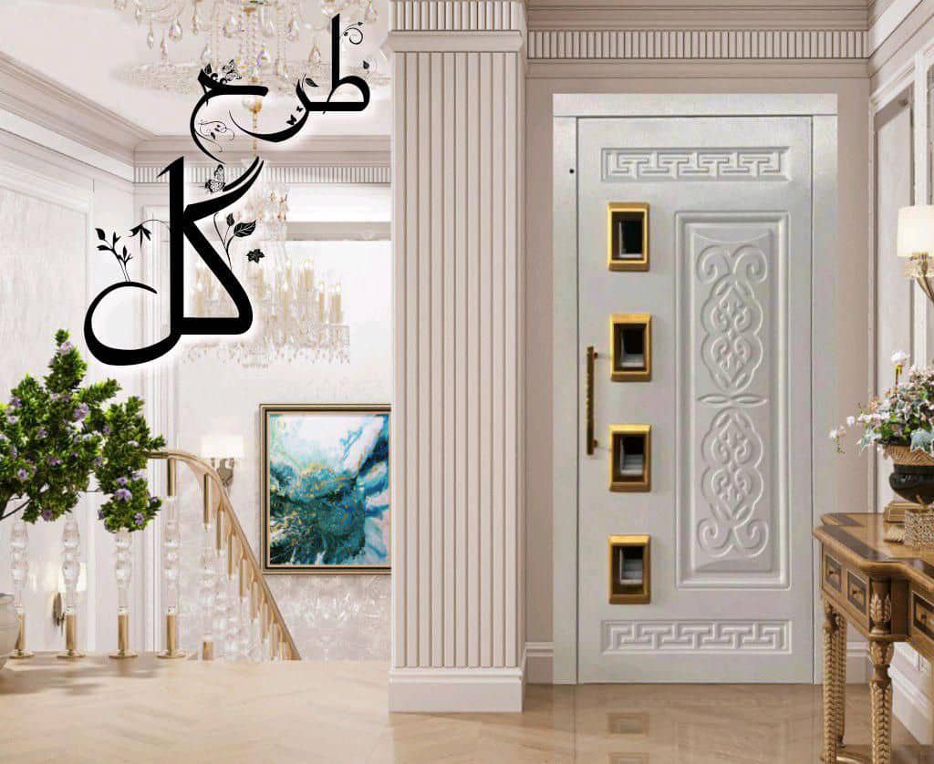 درب لولایی آسانسور گل