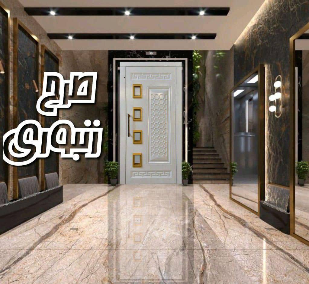 درب لولایی آسانسور زنبوری