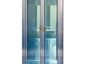 درب اتوماتیک آسانسور حریری در طرح شیشه‌ای