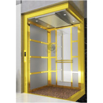 کابین آسانسور استیل طلایی کد 10308
