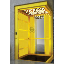 کابین آسانسور استیل طلایی کد 10312