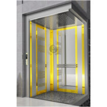 کابین آسانسور استیل طلایی کد 10305