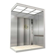 کابین آسانسور استیل نقره ای کد 10201
