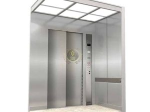 کابین آسانسور استیل نقره ای کد 10201