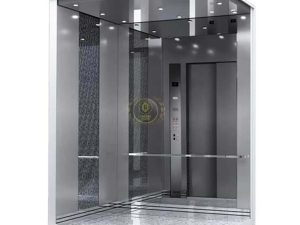 کابین آسانسور استیل نقره ای کد 10216