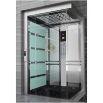 کابین آسانسور استیل نقره ای کد 10222