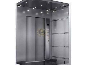 کابین آسانسور استیل نقره ای کد 10208